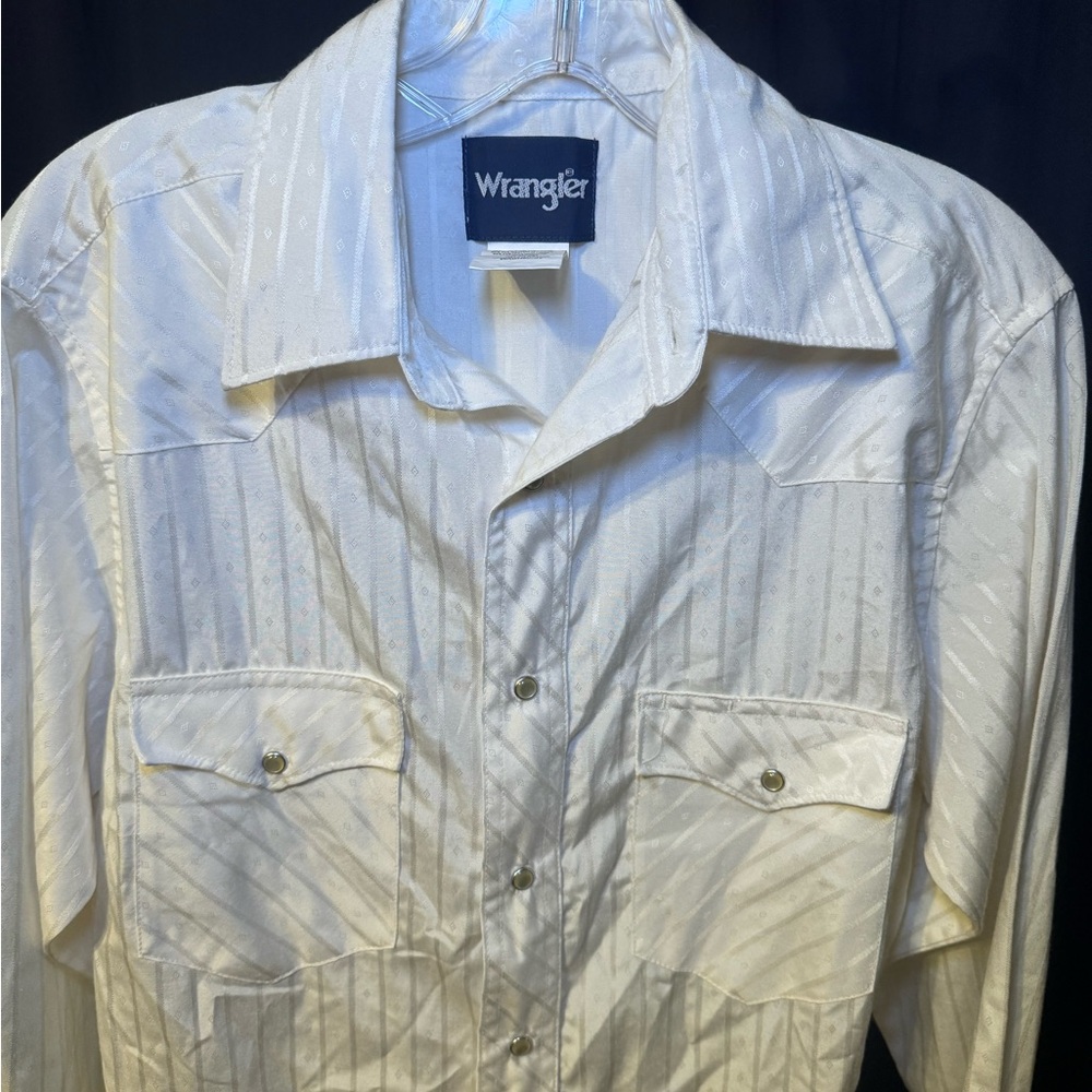 Wrangler White Button Up Top - image 2
